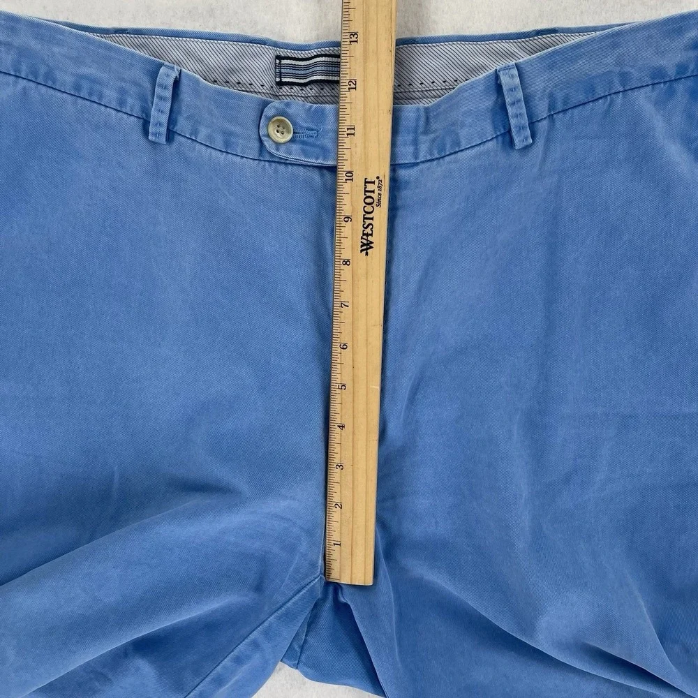 Peter Millar Winston Shorts Mens 34 Blue Twill Flat Front Faded Pastel